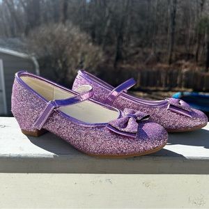 Donated ❌ Purple glitter, little girls shoes